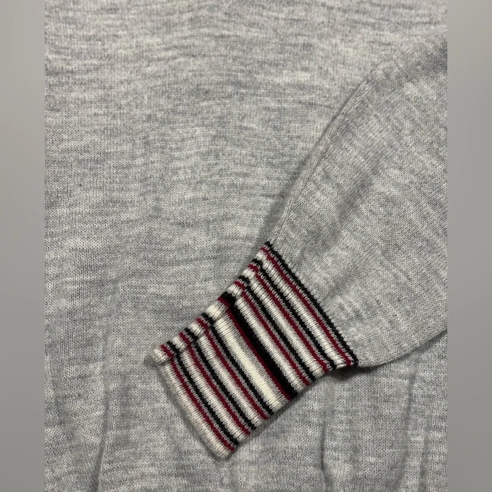 1950s Women’s Bellini Knit Top Mid Century Polo Striped Waistband/Cuffs